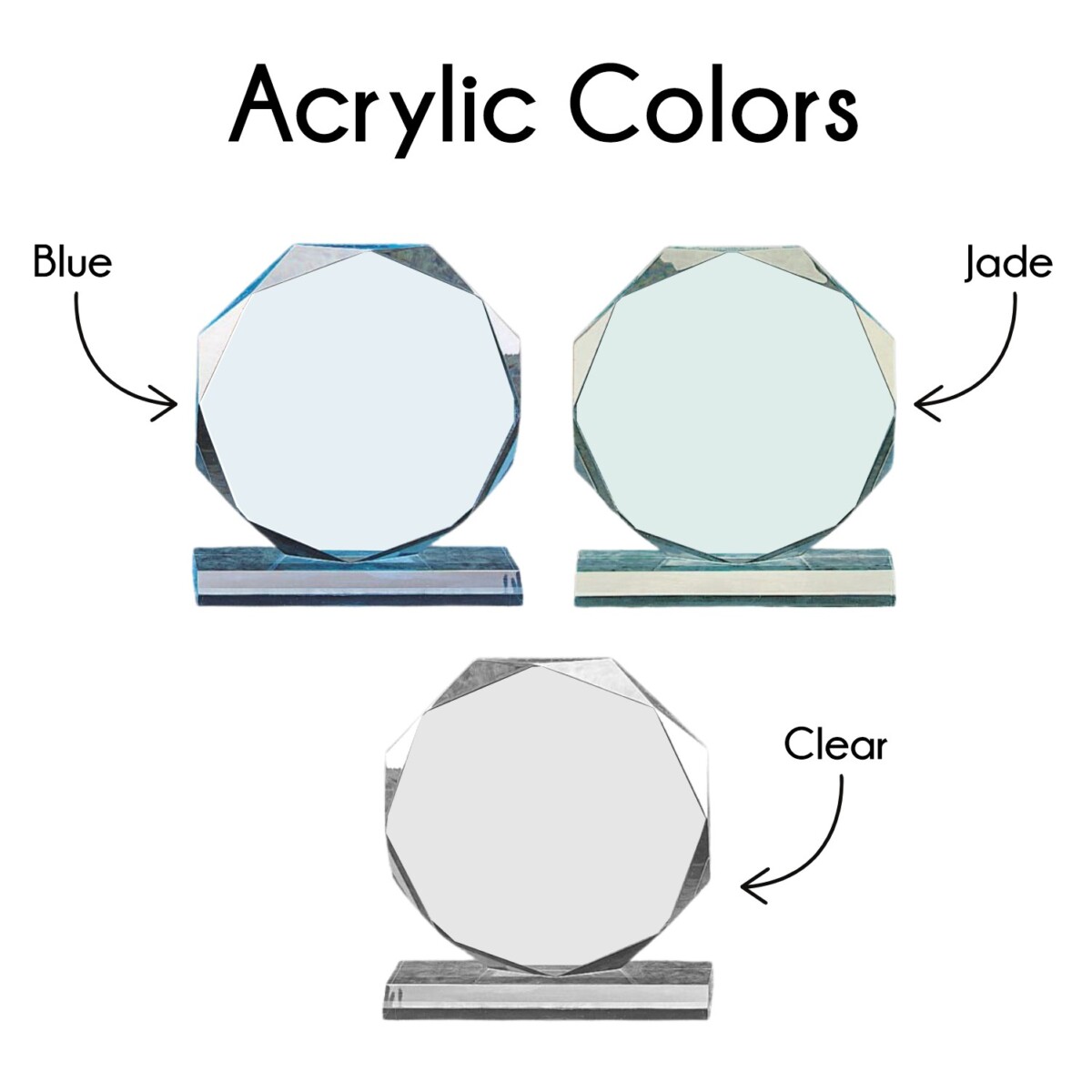 Octagon Acrylic Award - Image 4