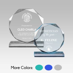 Octagon Acrylic Award