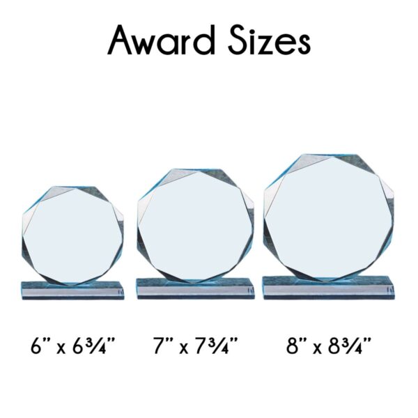 Octagon Acrylic Award - Image 3