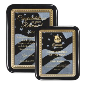 Patriotic Ebony Plaque