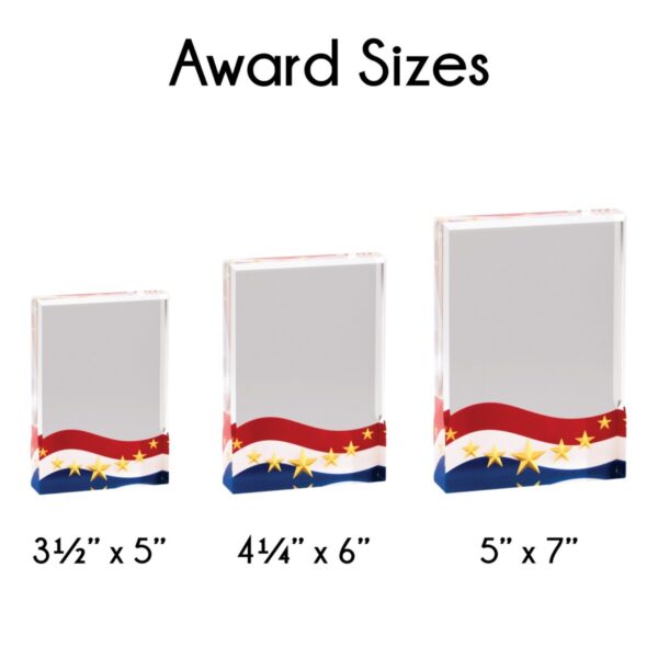 Patriotic Acrylic Award - Image 3