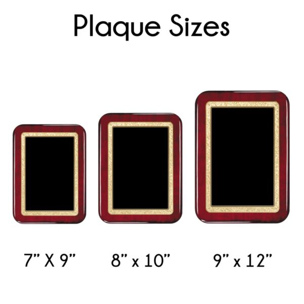Rounded Rosewood Plaque - Image 2