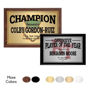 Sports Plaque - Shadow Logo Style