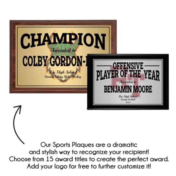 Sports Plaque - Shadow Logo Style - Image 6