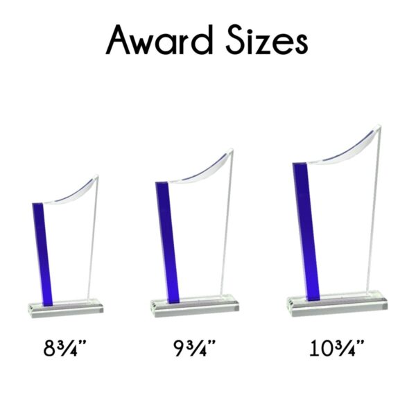 Swoop Top Acrylic Award - Image 3