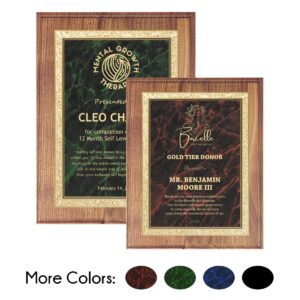 Traditional Solid Walnut Plaque