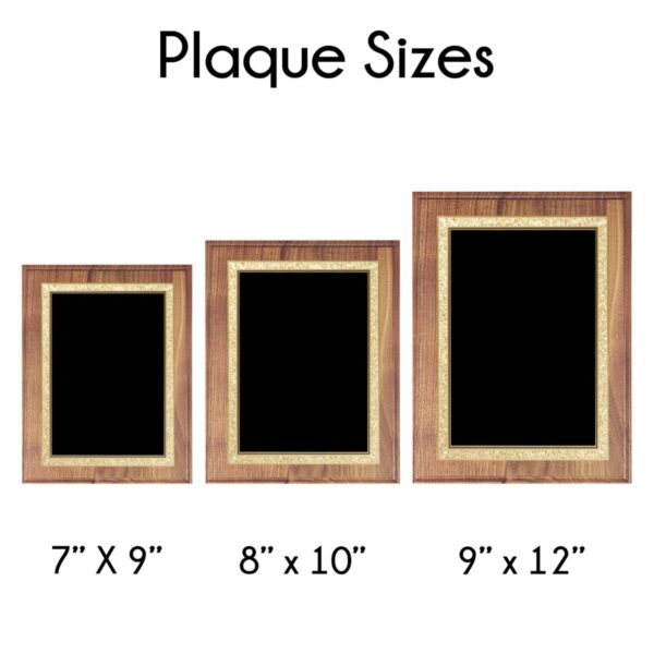 Traditional Solid Walnut Plaque - Image 2