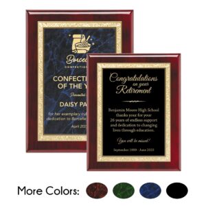 Traditional Rosewood Plaque