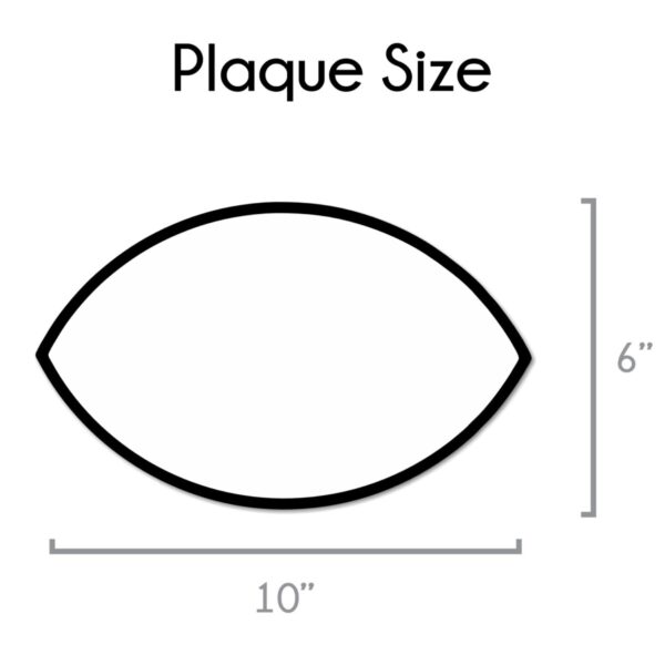 Color Football Plaque - Image 2