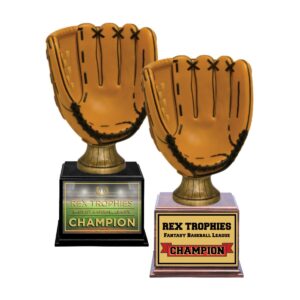 Baseball Glove Fantasy League Perpetual Trophy