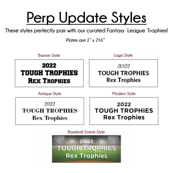 Baseball Glove Fantasy League Perpetual Trophy - Image 14