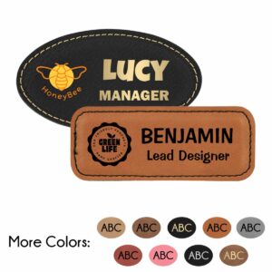 Leatherette Name Badges