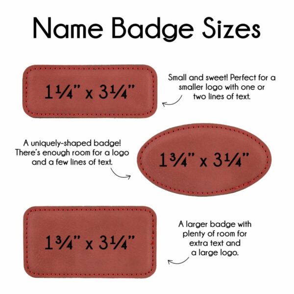 Leatherette Name Badges - Image 2