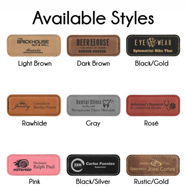 Leatherette Name Badges - Image 3