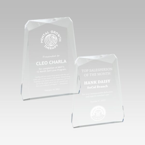 Beveled Rectangle Acrylic Award