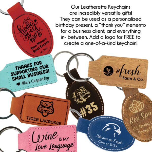 Leatherette Keychain - Image 2