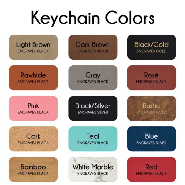 Leatherette Keychain - Image 4