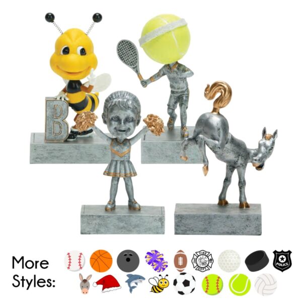 Rock'n Bop Bobblehead Resin Award