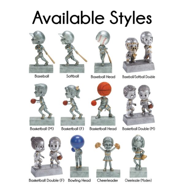 Rock'n Bop Bobblehead Resin Award - Image 3