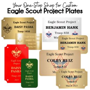 Eagle Scout Project Plates