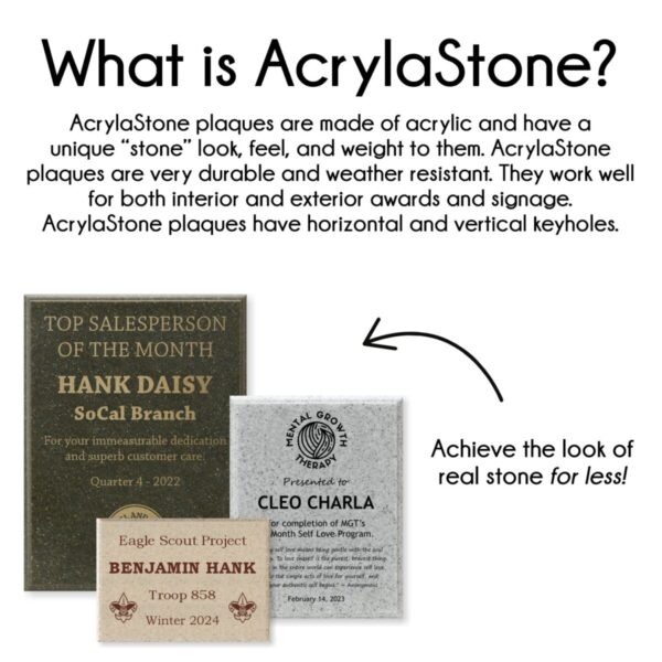 AcrylaStone Plaque - Image 2