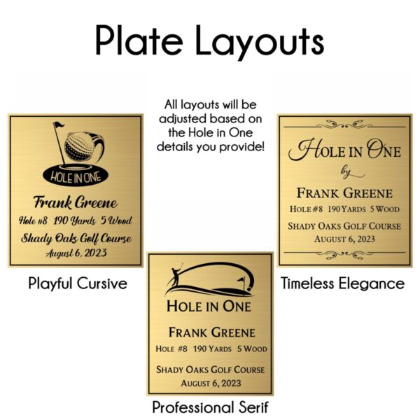 Hole in One Plaque (9"x12") - Image 7