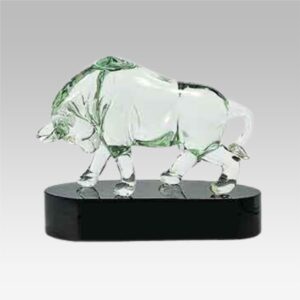Bull Art Glass