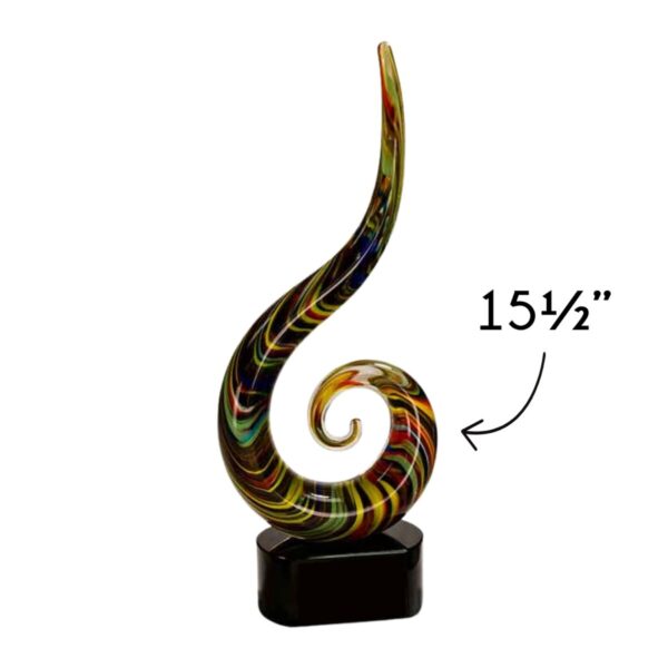Color Swoop Art Glass - Image 2