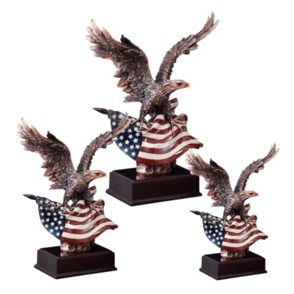 American Flag Eagle Resin Award