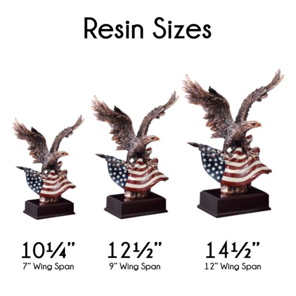 American Flag Eagle Resin Award - Image 2