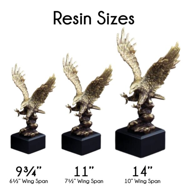 Gold Striking Eagle Resin Award - Image 2