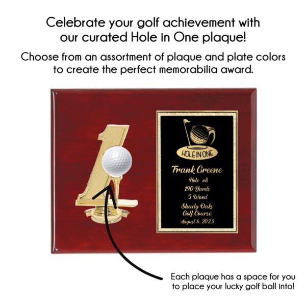 Hole in One Plaque (8"x10") - Image 2