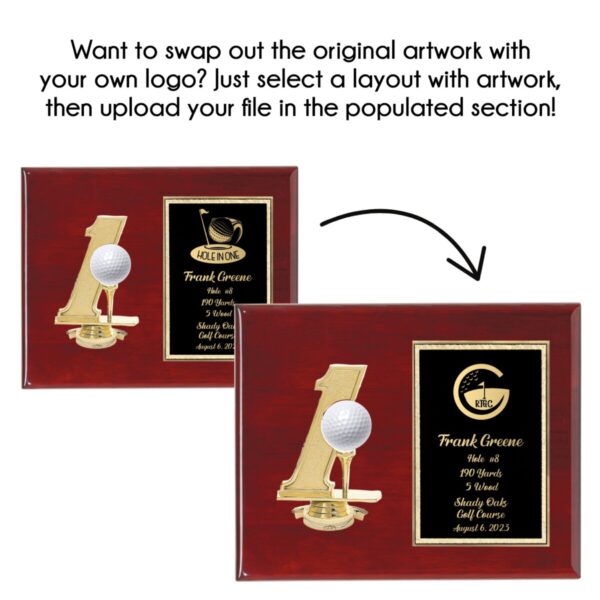 Hole in One Plaque (8"x10") - Image 7