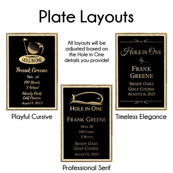 Hole in One Plaque (8"x10") - Image 6