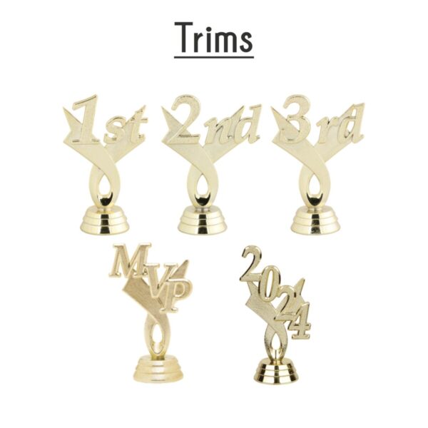 Figure on Wide Column with Trim Trophy - Image 5