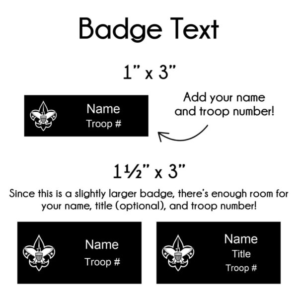 Boy Scout Troop Name Badges - Image 4