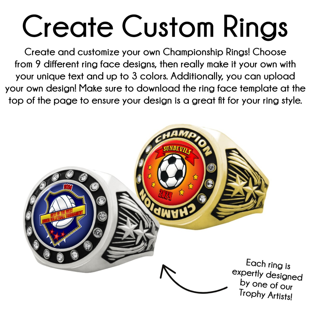 Fantasy Baseball Rings | Custom Fantasy Rings