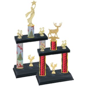 Christmas Figure Two-Tier Trophy