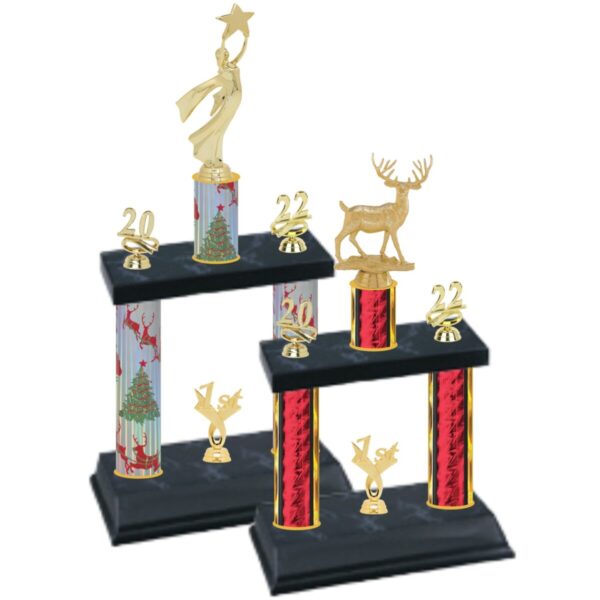 Christmas Figure Two-Tier Trophy