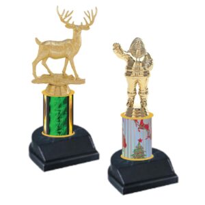 Christmas Figure on Column Trophy