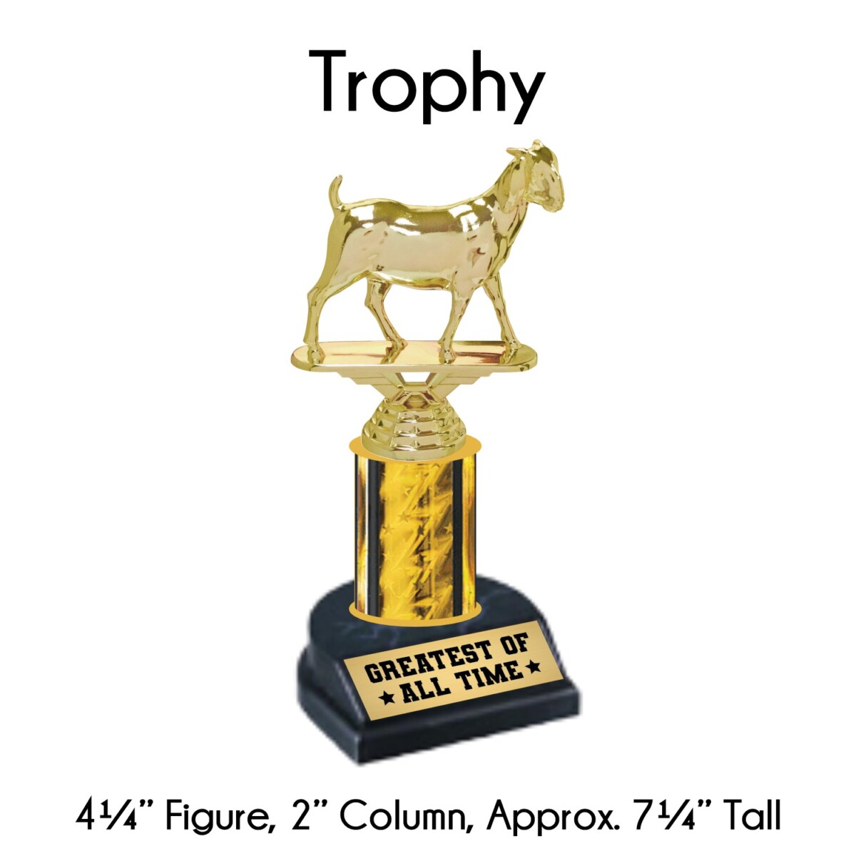 Fantasy Football Trophy Funny GOAT Greatest of All Time Award 