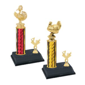 Thanksgiving Figure on Column with Trim Trophy
