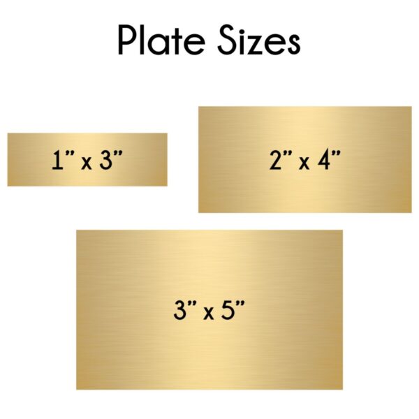 Arrow of Light Plates - Laser-Engraved Brass-Plated Steel - Image 3