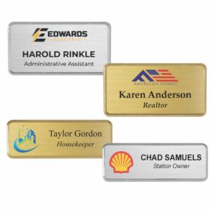 Framed Metal Name Badges