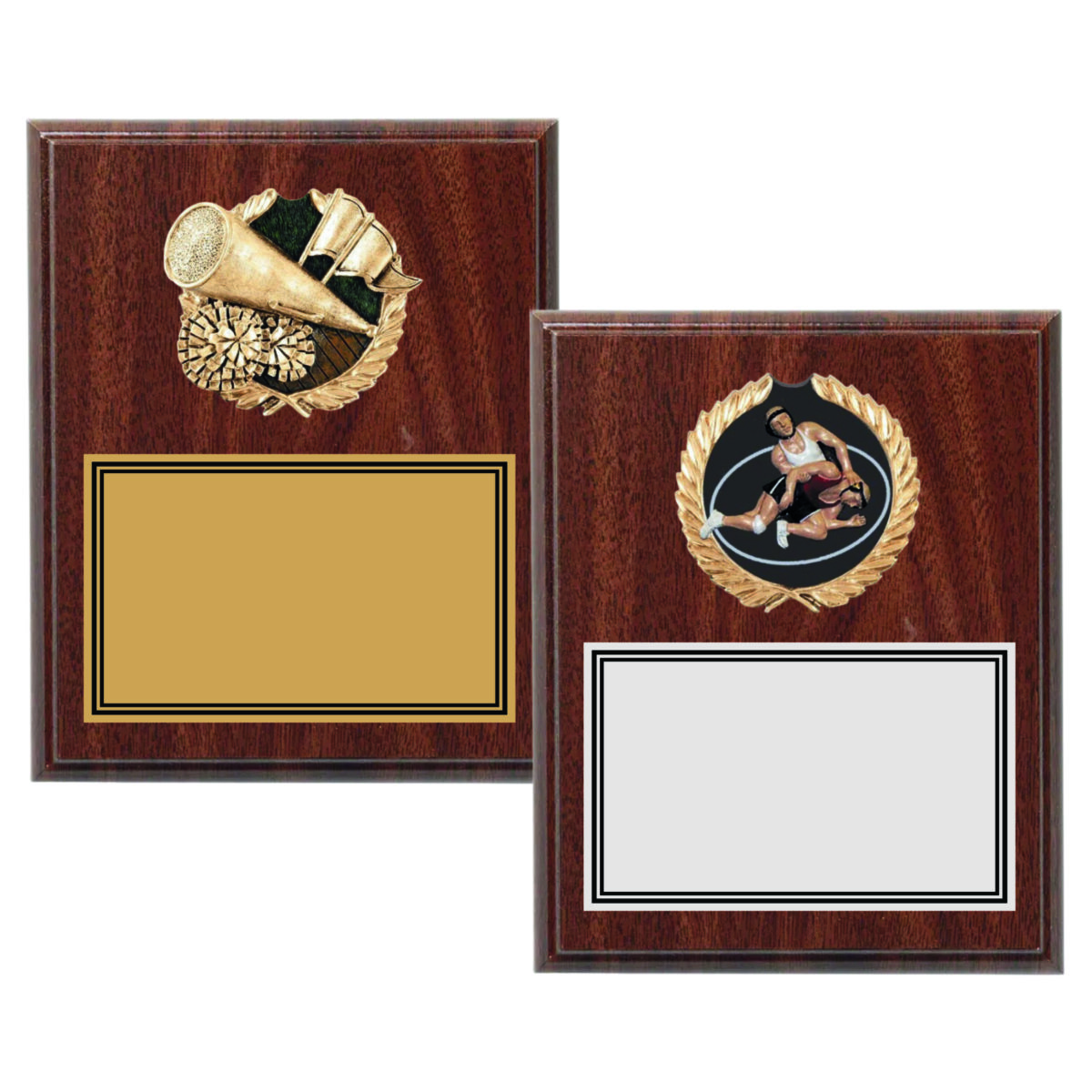 Gold Wreath Resin Mount Plaque - Image 2