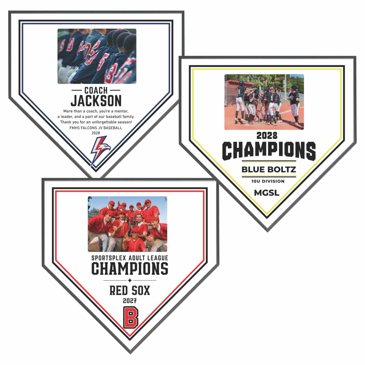 Home Plate Photo Plaques - Image 4