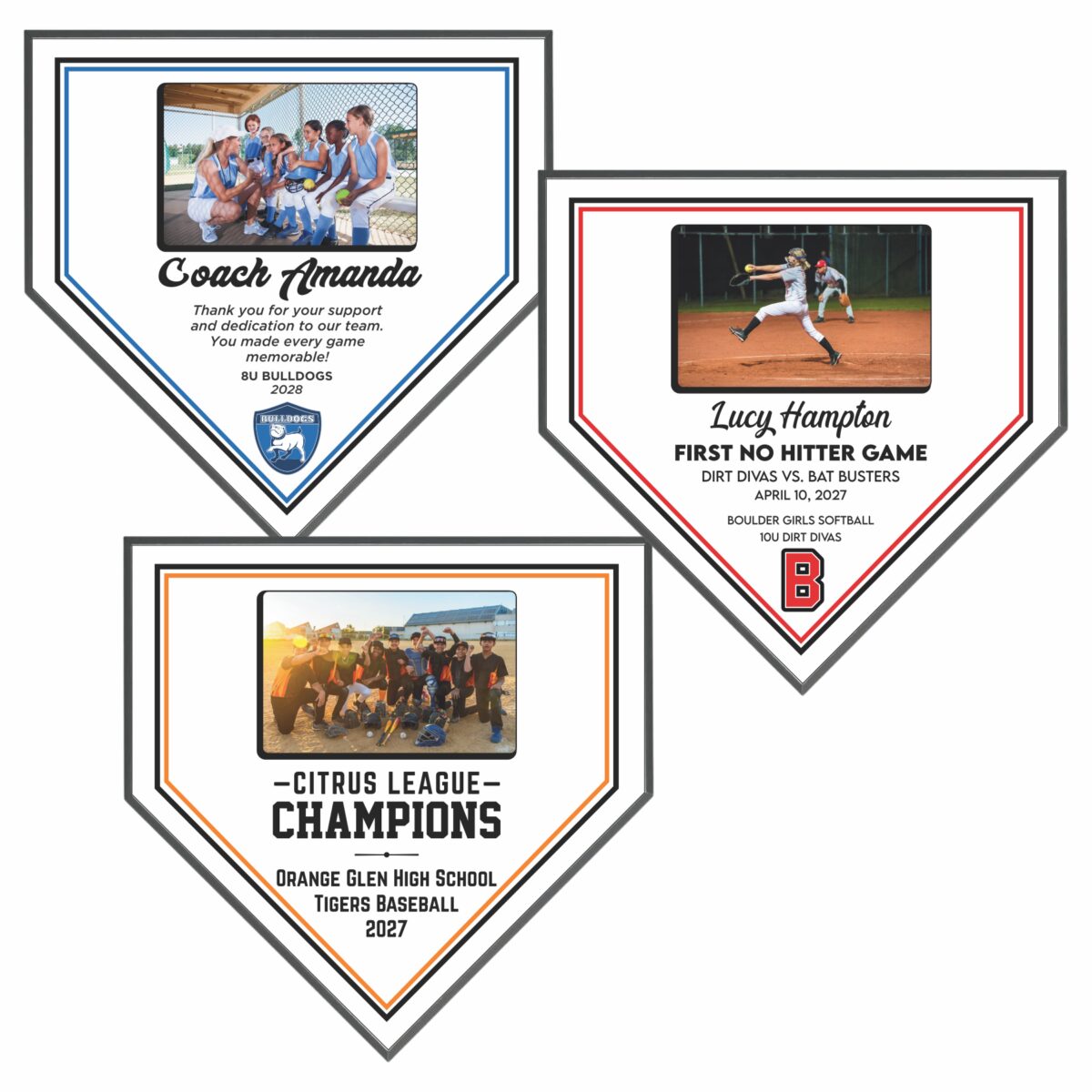 Home Plate Photo Plaques - Image 2