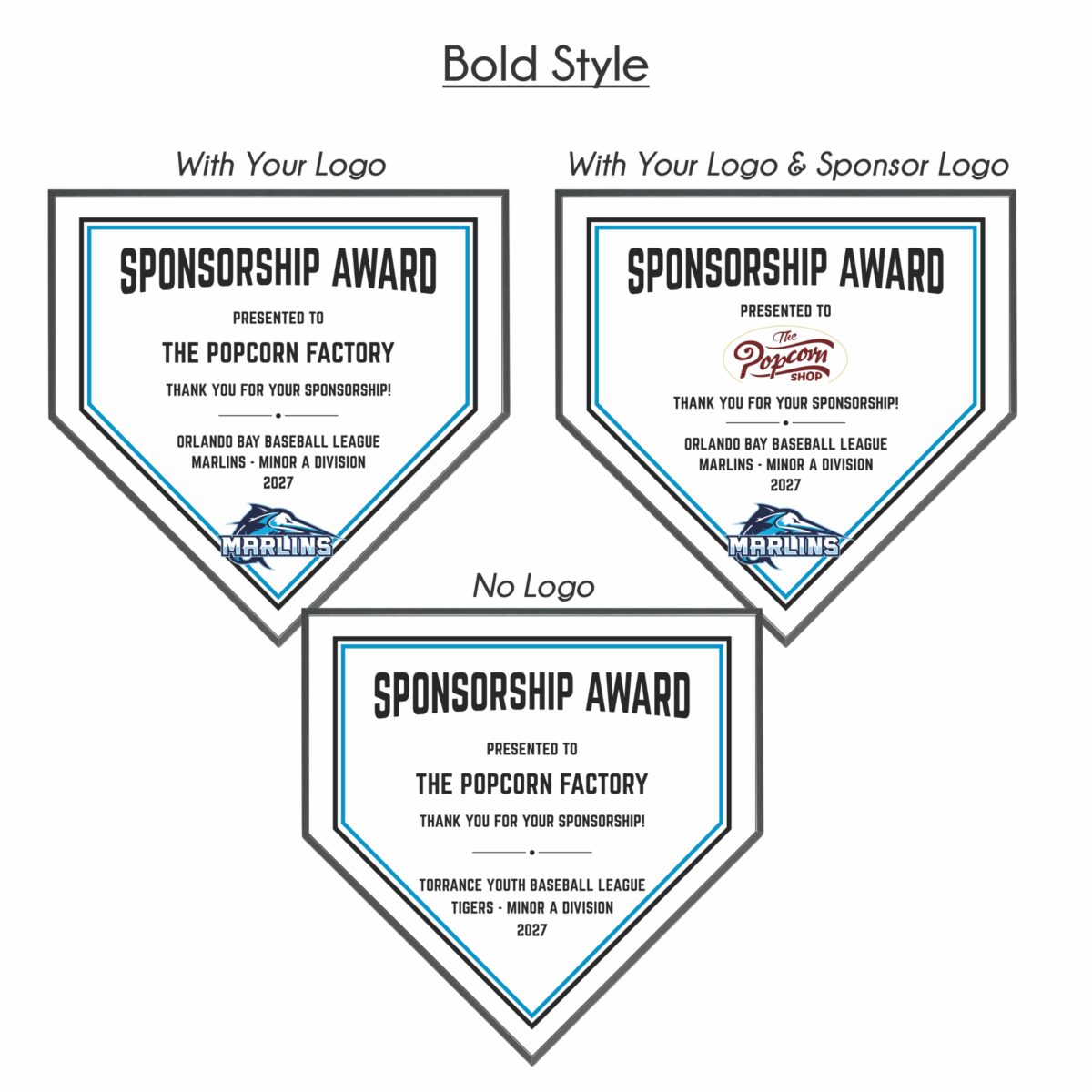 Home Plate Sponsorship Plaques - Image 2
