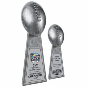 Silver Lombardi Style Resin Trophy