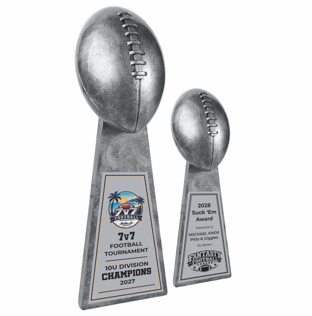 Silver Lombardi Style Resin Trophy